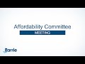 Affordability committee meeting  may 8 2024