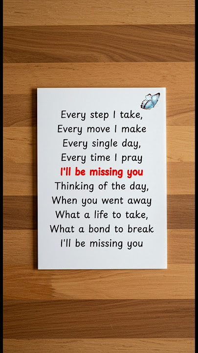 “I’ll Be Missing You” – English Learning Through Love & Memory 💔 #learnenglish #shorts
