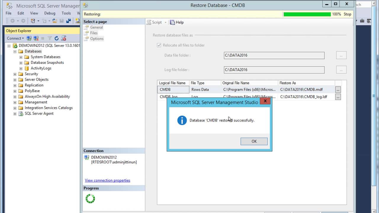 How To Restore Ms Sql Database