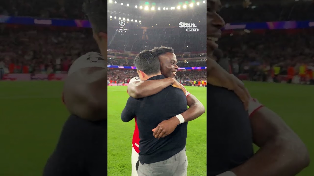 Bukayo Saka gets emotional after guiding Arsenal to the Champions League final 🥹👏 #UCL #Arsenal