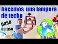 LAMPARA DE TECHO RECICLANDO