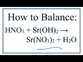 How to Balance H2SO4 + Sr(OH)2 = SrSO4 + H2O (Sulfuric ...