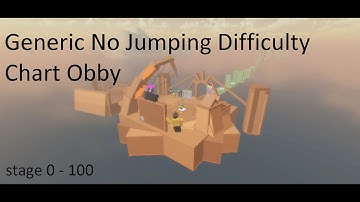 Generic No Jumping Difficulty Chart Obby (Part 1)[Stage 0-100]