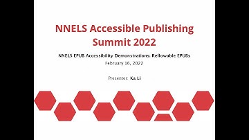 2022 Accessible Publishing Summit | EPUB Accessibility Demonstration Session #1: Reflowable EPUBS