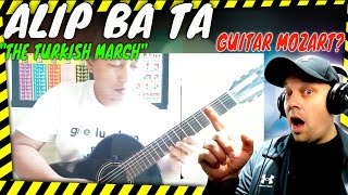 ALIP BA TA Is doing GUITAR MOZART? ' Turkish March ' ( Rondo Alla Turca ) [ Reaction ]