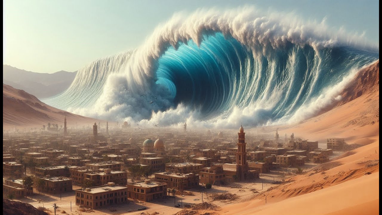 Mega Desert Tsunami Destruction!