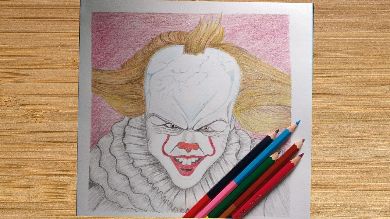 horror Joker🤡 ( IT movie) Sketch by Sunil kumar - YouTube