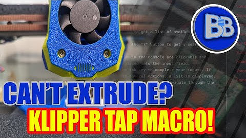 Is Your Tap Too Cool to Extrude?