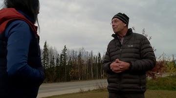 Permafrost thawing roads