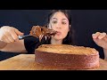 BIG CHOCOLATE LAVA CAKE MUKBANG ASMR EATING SOUNDS 