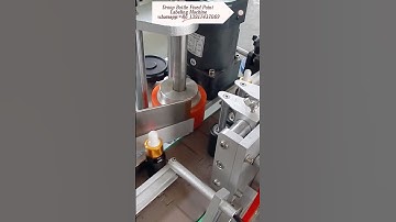Drop Bottle Fixed Point Labeling Machine#cosmetics #label #machine #automatic