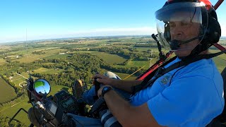 Powered Parachute Fun over Rush & Shelby Counties, Indiana - 9-1-23