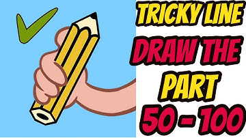 Tricky Line: Draw the Part Game All Levels 50-100 Gameplay Walkthrough | (IOS - Android)