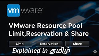 VMware Resource pool Limit,Reservation &amp; Share | VM Limit,Reserve பற்றி தமிழில் தெரிந்து கொள்வோம்