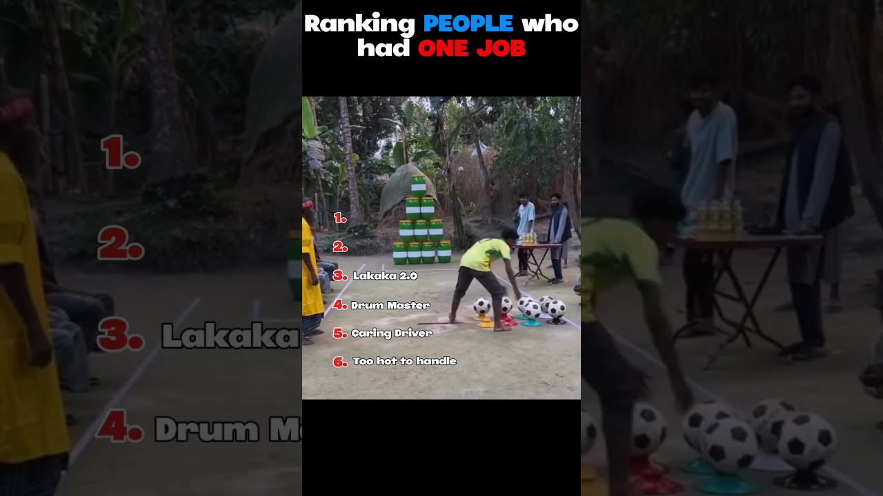 Ranking People who had ONE JOB