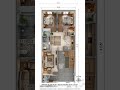 19X42 Small House Plan Design.Modern Layout with Comfortable Space.