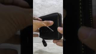 Dompet Pria Kulit Asli Merk LACOSTE Resleting Full