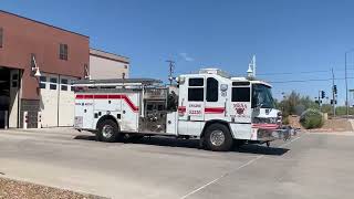 Mesa fire department/reserve engine 2220 responding code 3 to cardiac problems with medic 205