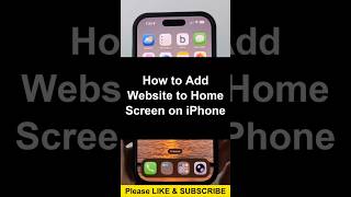 How to Add Website to Home Screen on iPhone