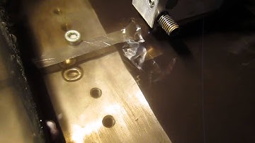 Wire EDM, home made, burning under Arduino control