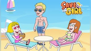 Save The Girl - Premium Story: BEACH DATING Gameplay Walkthrough | Gamer Kiddy Android Games!