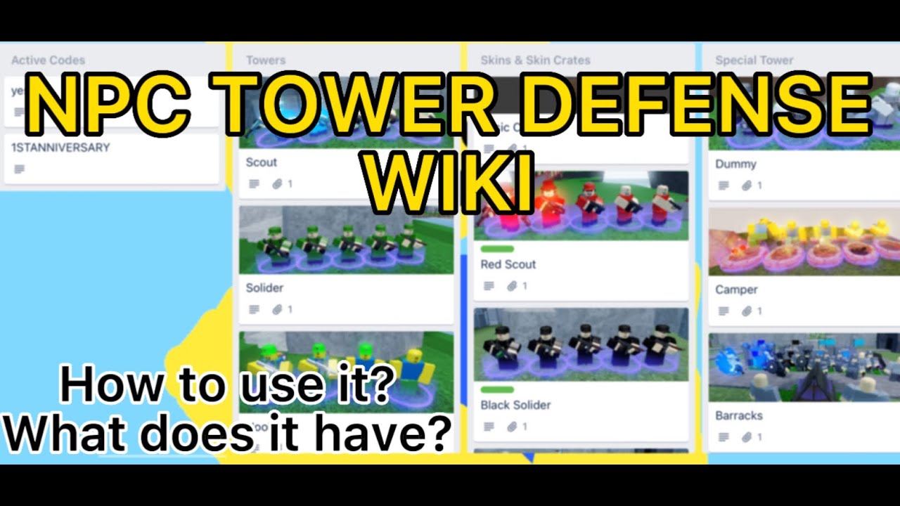 Towers, Base Defense Wiki