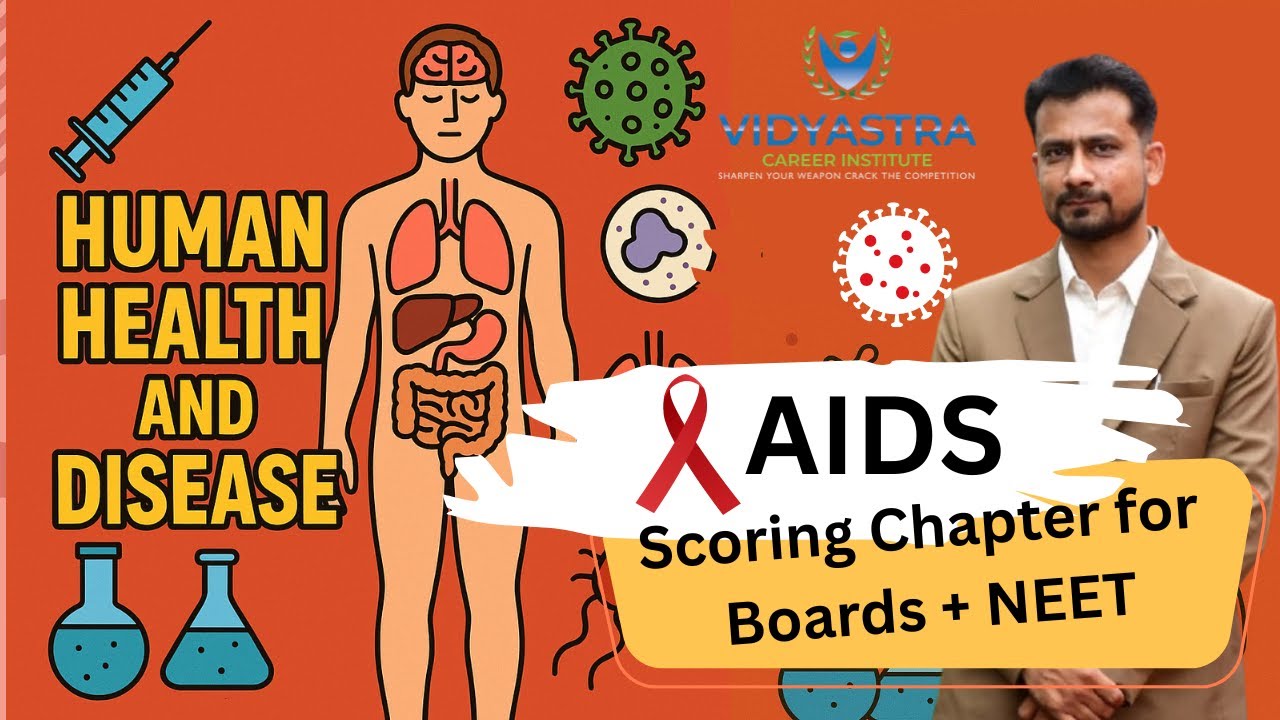 HIV & AIDS Full Concept | Transmission, Symptoms, Prevention | NEET Most Important |  Class 12