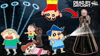 Shinchan became cenobite in dbd 😱🔥 | shinchan and friends playing dead by daylight 😂 | horror game