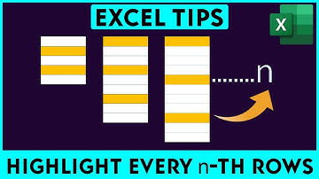Excel Conditional Formatting: How to Highlight Every n-th Rows 😱😱