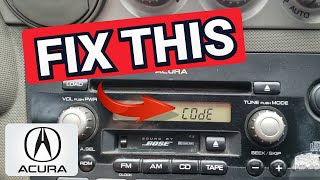 How To Retrieve Your Acura Radio And Navigation Codes | Unlock Acura Radio & Navigation Codes