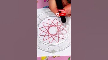 RELAXING SPIROGRAPH DRAWING  #art #spirograph #shorts #satisfying #colors #colorful #creative #red