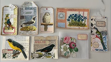 Craft with me #whatsinmybox | Random ephemera making session EP 08