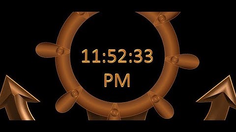 MatsClock 120062a - Free Digital Clock for PowerPoint Presentation Slides