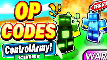 ALL NEW *SECRET CODES* IN ROBLOX CONTROL ARMY (roblox control army codes) NEW