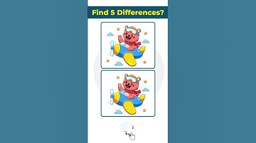 FIND 5 DIFFERENCES 😖😣 #find3differences #riddles #shorts