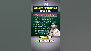 Adjoint Major Properties Explained in 60 Seconds! ⏱️✨