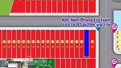 KDC NAM PHONG ECOTOWN | 4x29m, giá 1 tỷ, Ấp 1, Xã Phước Đông, Cần Đước, Long An | BĐS Khởi Thịnh