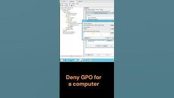 Deny GPO for a computer#techvideo #powershell