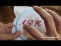 How to hand embroider a monogram