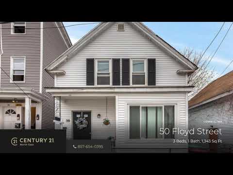 50 Floyd Street, Lowell, MA home video tour