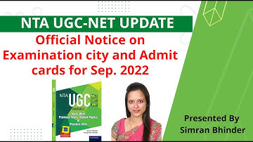 UGC NET 2022 Exam Update | Official Notice UGC NET 2022 | UGC NET Admit cards 2022