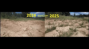 Полумесяцы для задержания воды/Slope Erosion Management Using Contour Half-moons