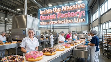 Inside the Massive Donut Factory: Mass Production Line