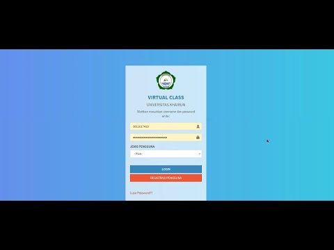 Cara Registrasi [Membuat Akun] VirtualClass