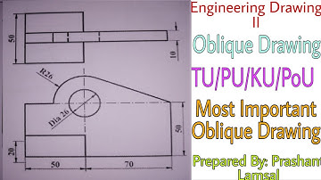 Oblique Drawing | Lecture:5 | Engineering Drawing II | Prashant YT | CTEVT | 2nd Sem | Civil Eng |
