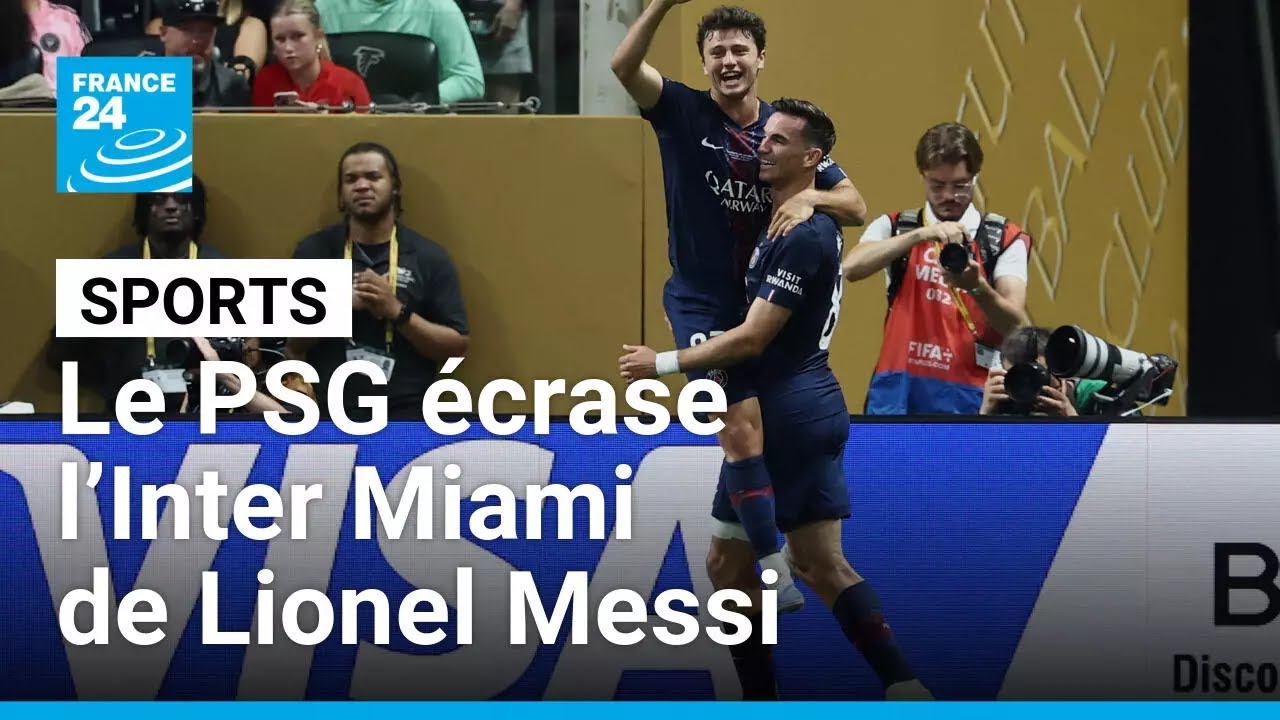 Le PSG écrase l’Inter Miami de Lionel Messi et file en quarts de finale ...