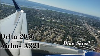 Leaving Tampa into Blue Skies! Delta A321 takes flight out of Tampa. Adios, Beach!