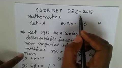 CSIR NET DEC 2015 Q.93 SET-A MATHS SOLUTION |  continuity and differentiability PROBLEM