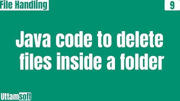 java code to delete files inside a folder | java program to delete files in a directory