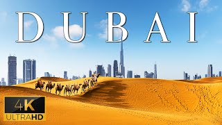 FLYING OVER DUBAI (4K UHD) - Soothing Music Along With Scenic Relaxation Film For Lobbies Waiting